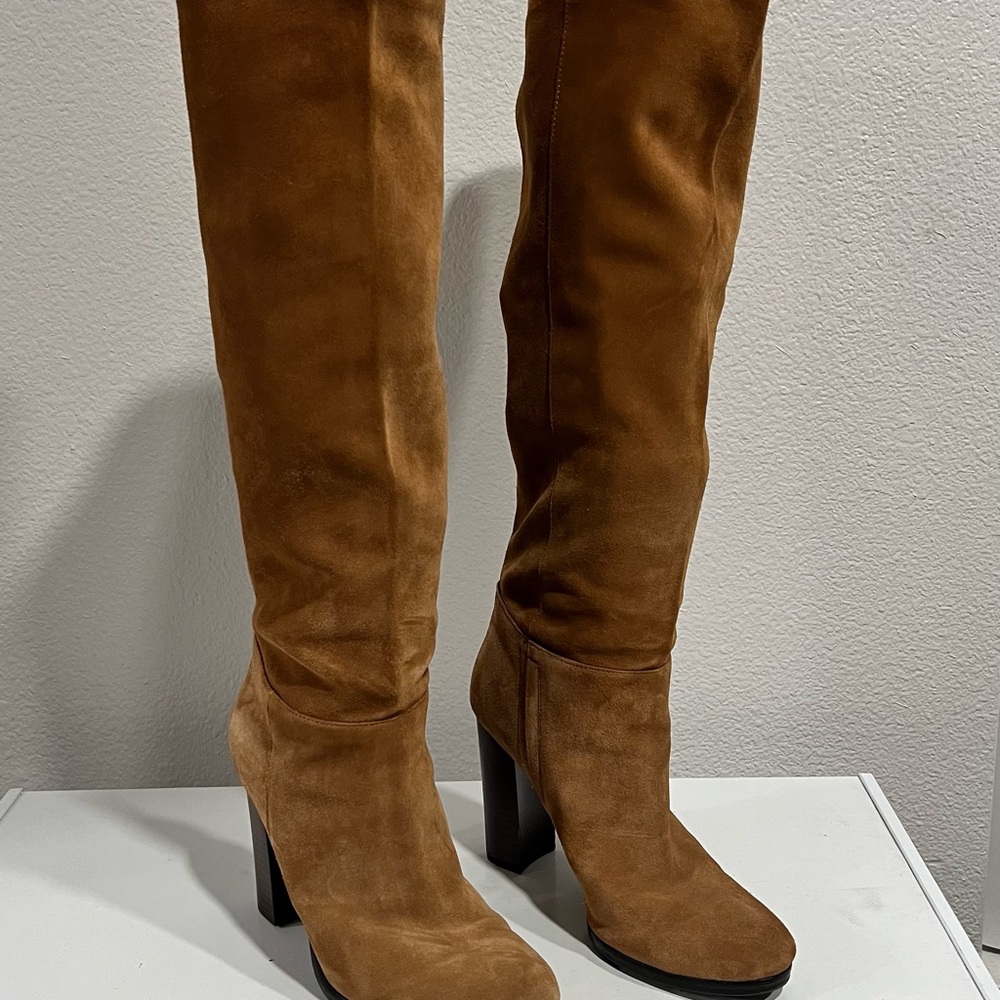 Sam Edelman Tan Suede Heeled Boots